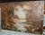 We love this almost brutalist, impressionist style framed forest creek scene oil painting by S. Kurtz, 1890-1920, original...
