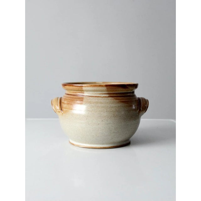 Late 20th Century Vintage Studio Pottery Serving Bowl For Sale - Image 5 of 11