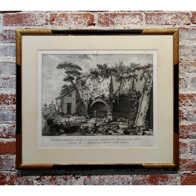 Giovanni Battista Piranesi -Veduta Chiesa San Sebastiano -18th Century Etching For Sale - Image 11 of 11