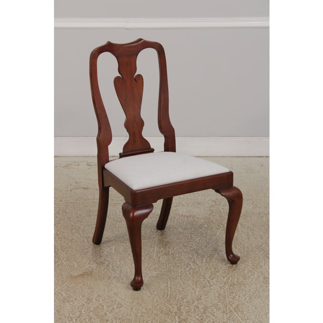 Set of 6 Henkel Harris Model 110 Cherry Dining Room Chairs For Sale - Image 14 of 16