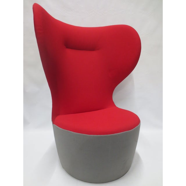 Textile Walter Knoll Seating Stones Chair in Red (New) For Sale - Image 7 of 8