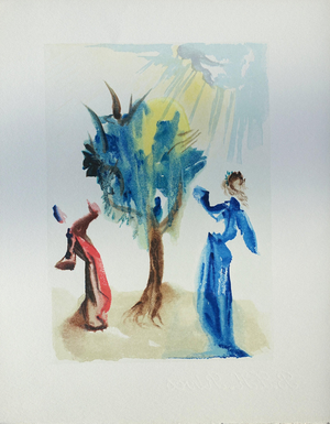 Salvador Dali, L'arbre du châtiment, Etching