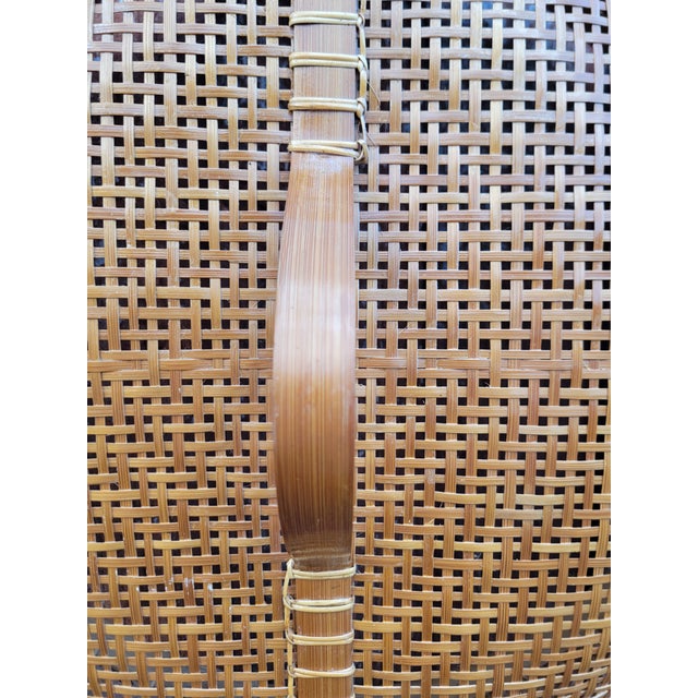 Asian Asian Woven Bamboo Herb Basket For Sale - Image 3 of 10
