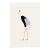 Japanese Crane Study I, Original Print, 24" X 36" For Sale