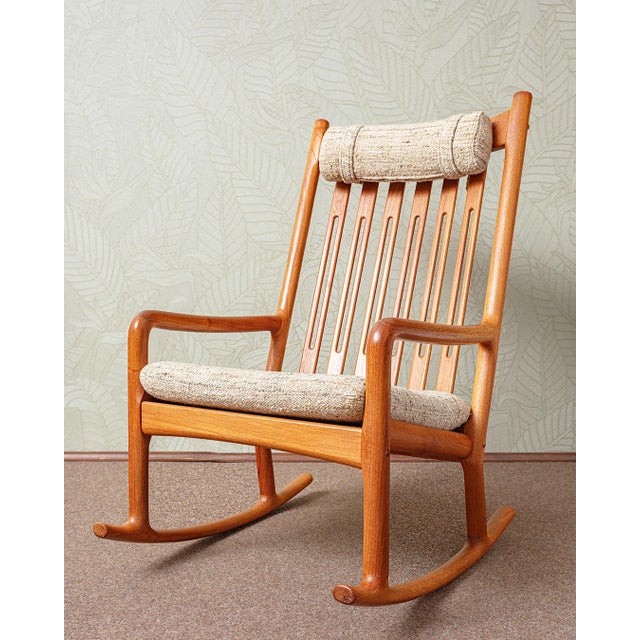 Rocking Chair by Hansa Olsena for Juul Kristensen, 1960s For Sale - Image 10 of 10