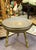 Early Middle Eastern Etched and Pierced Brass Three Leg Trim Pod Footstool For Sale - Image 4 of 8