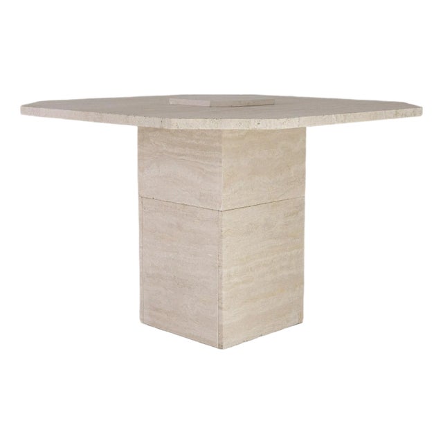 Italian Travertine Table, Antique, Italy, Circa 1970 For Sale