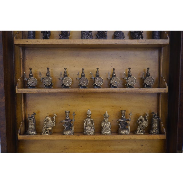 Maitland Smith Wall Hanging Chess Game Board Cabinet For Sale In Philadelphia - Image 6 of 16
