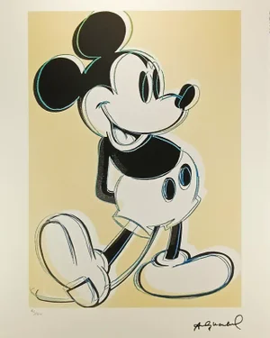 After Andy Warhol, Mickey Mouse, Limited Series Lithograph, 1980s