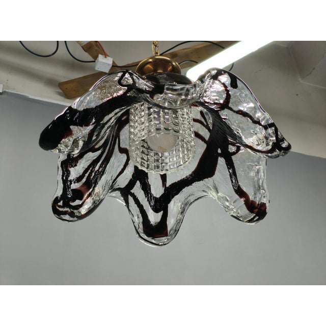 Murano Glass Pendant Lights, Italy, 1960s, Set of 2 For Sale - Image 6 of 13