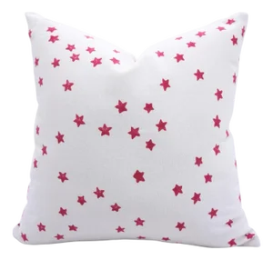 Handmade Star Print Cotton Halloween Cushion Cover for Festive Home Décor- Size 14x20
