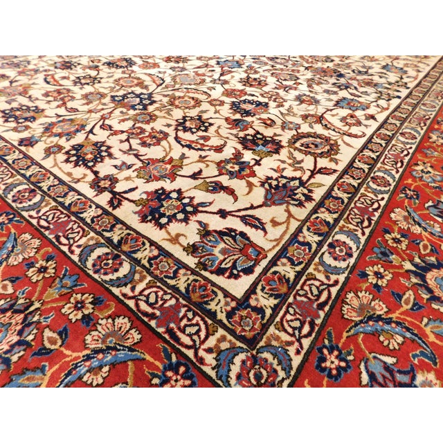 Vintage Hand Knotted Room Size Persian Rug. 9'3"x 12'6" For Sale - Image 18 of 18