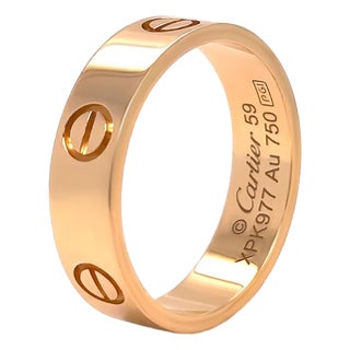 Cartier 18ct Yellow Gold Love Ring Classic Model 6.62g, Size 9 For Sale