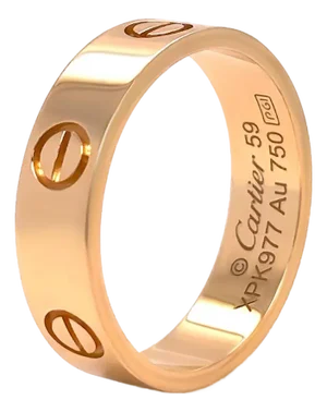 Cartier 18ct Yellow Gold Love Ring Classic Model 6.62g, Size 9