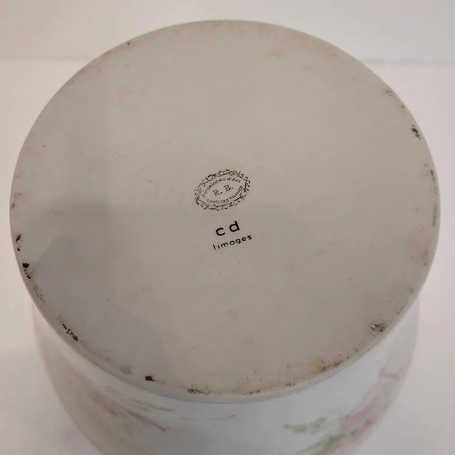 Floral Design Cache Pot from Limoges Porcelain, 1960s For Sale - Image 16 of 18