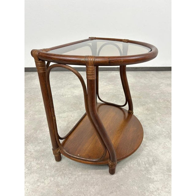Mid-Century Modern Bamboo Side Table from Gervasoni, 1970s For Sale - Image 3 of 13
