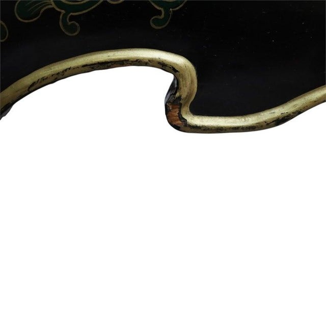 Vintage Chinese Ebonized, Polychromed & 3 Cloisonne Disk Coffee Table 20thC For Sale - Image 18 of 18
