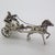 Vintage Italian Handmade Genuine Sterling Silver 925 Romantic Carriage Figurine For Sale - Image 4 of 11