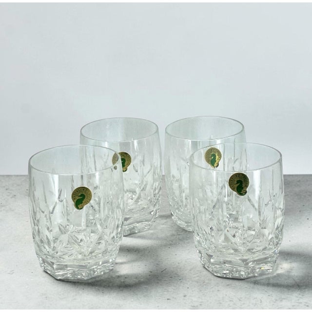 Waterford Crystal "Westhampton" Double Old-Fashioned Glasses Rocks - Set of 4 For Sale - Image 14 of 14