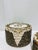 Early 20th Century Antique Handcrafted Cowrie Seashell Nesting Boxes - a Pair For Sale - Image 12 of 13