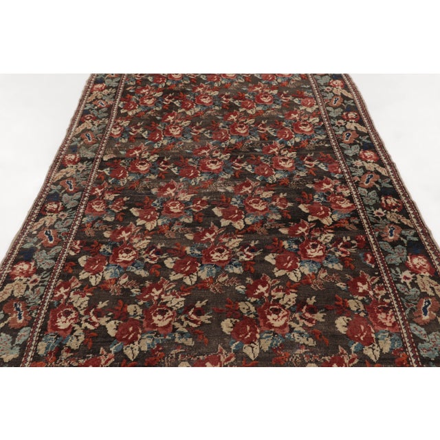 Antique 19th Century Karabagh Runner With Floral Patterns in Red - Rug & Kilim For Sale In New York - Image 6 of 11