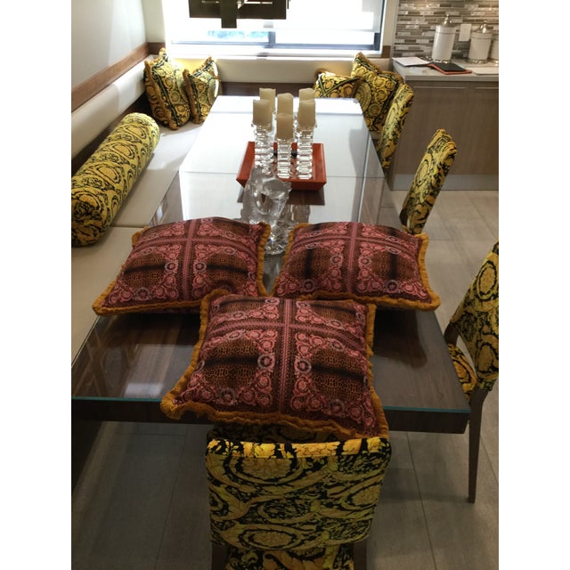 Gianni Versace Custom Pillows Velvet Throw Set Of 4 Chairish