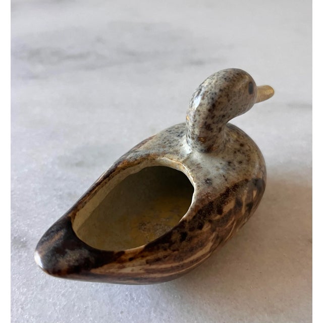 Ceramic Small Vintage Duck Pottery Planter or Votive Holder For Sale - Image 7 of 9