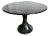 Postmodern Faux Black Marble Swivel Circular Dining Table For Sale