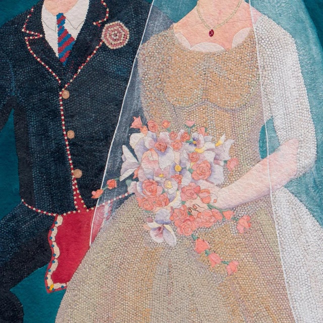 1980s 'Fancy Dancer and the Sunset Queen' by Theodore Villa, Santa Barbara, Apache, Laguna, Los Angeles County Museum of Art For Sale - Image 5 of 14