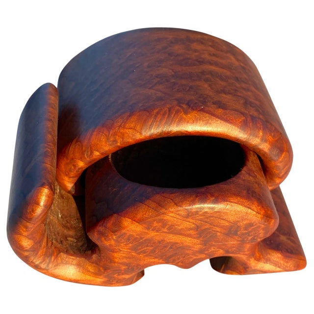 Mid 20th Century Mid 20th Century Fred & Marilyn Buss Redwood Burl Rabbit Shaped Jewelry Box For Sale - Image 5 of 7