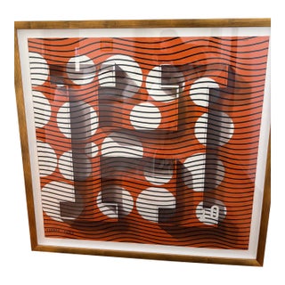 Hermes Custom Framed Silk Scarf For Sale