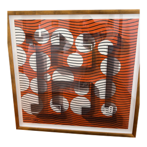Hermes Custom Framed Silk Scarf