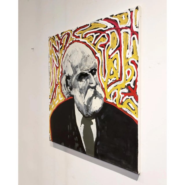 Painting by artist Lionel Lamy, from his 2007 series entitled "Seance". This series was aesthetically a mixture of...