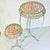 1950s Vintage Art Nouveau French Tole Metal Plant Stands - A Pair, Newly Painted For Sale - Image 6 of 10