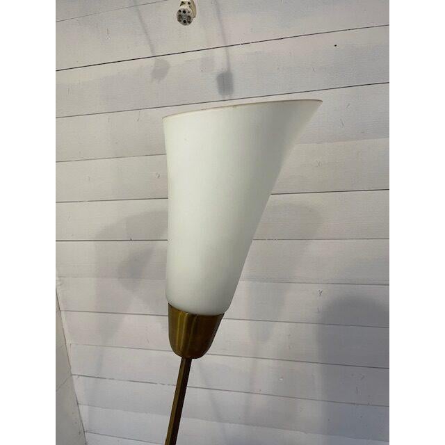 Vintage Standing Lamp in Brass and Enamel by Zukov, 1970 For Sale - Image 4 of 8