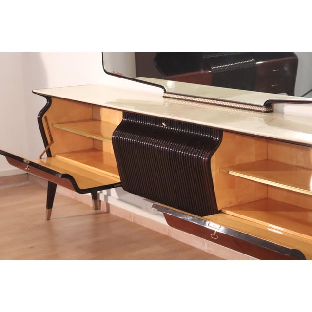 Black Vintage Dining Room Suite by Osvaldo Borsani for Fratelli Turri, Italy, 1950s, Set of 9 For Sale - Image 8 of 18