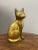 Mid 20th Century Vintage Brass Cat For Sale - Image 5 of 5