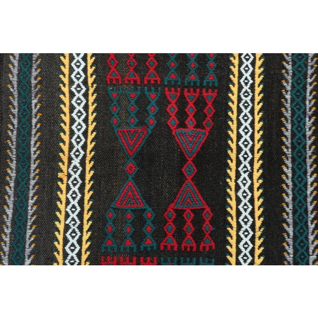 Vintage Turkish Kilim Rug- 3′5″ × 3′8″ For Sale - Image 9 of 13