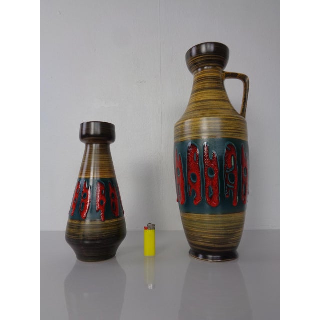 West German Pottery Vases from Dümler & Breiden, 1960s, Set of 2 For Sale - Image 4 of 18