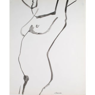 Jack Freeman Minimalist Figure Study in Ink, 1976 1976 For Sale