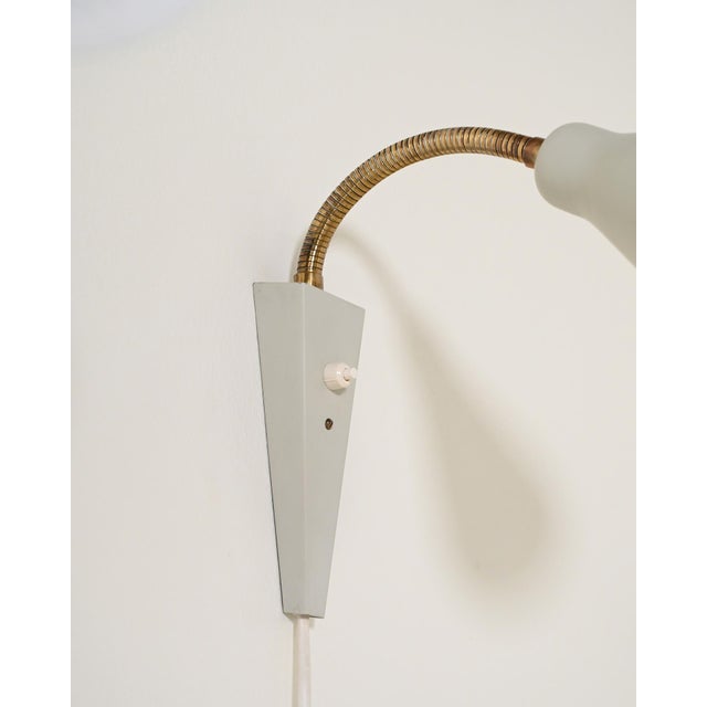 Gold Wall Lights from Möllers Armatur Eskilstuna, 1950s, Set of 2 For Sale - Image 8 of 9