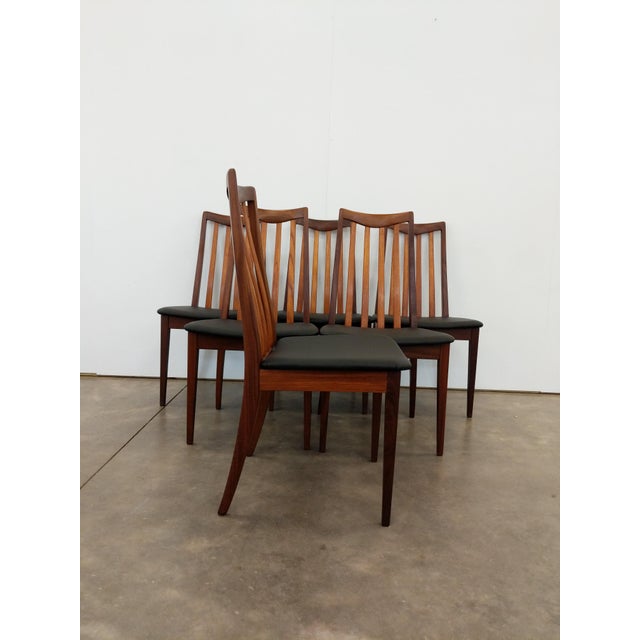 G Plan Set of 6 Vintage Mid Century Modern Dining Chairs by G Plan For Sale - Image 4 of 18