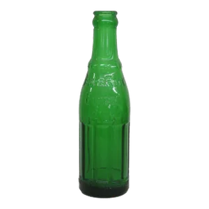 Emerald Green Boone Rock Glass Bottle