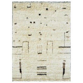 Moroccan Wool Area Rug - 7'9" X 10' For Sale