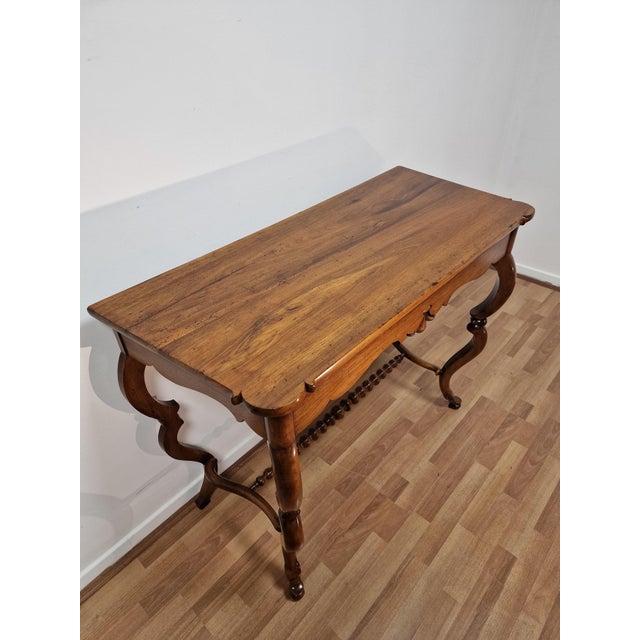 Italian Console Table in Walnut, Mid-19th Century For Sale - Image 14 of 18