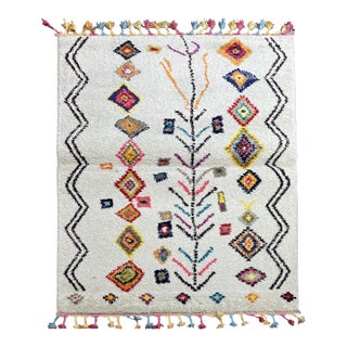 Moroccan Style Turkish Rug 4'0" X 5'7" For Sale