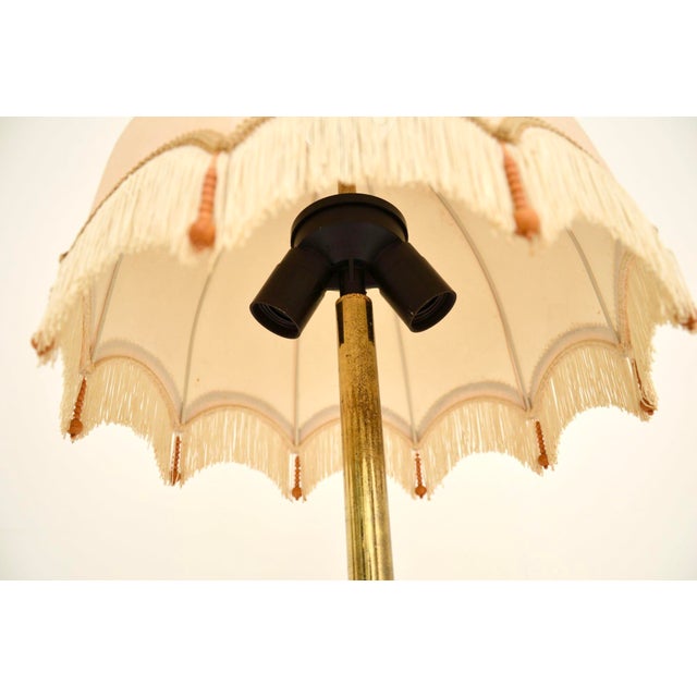 1970s Vintage French Brass Table Lamp, 1970s For Sale - Image 5 of 9