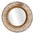 Wicker Mirror attributed to Franco Albini, 1960s For Sale