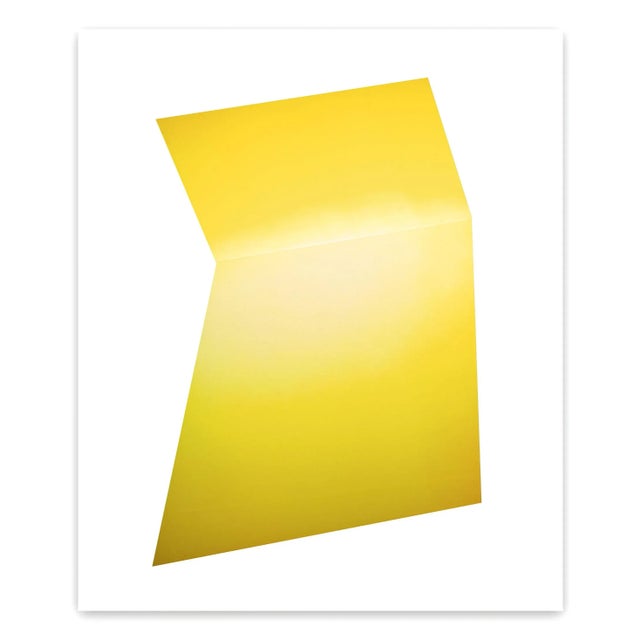 Contemporary Abstract Photographic C-Print on Canson Platine Fibre Rag "Color Kinesthesia 5b39 - Yellow" by Anne Senstad For Sale - Image 4 of 4