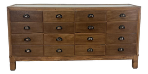 16 Drawer Oak Shop Counter, 1930s